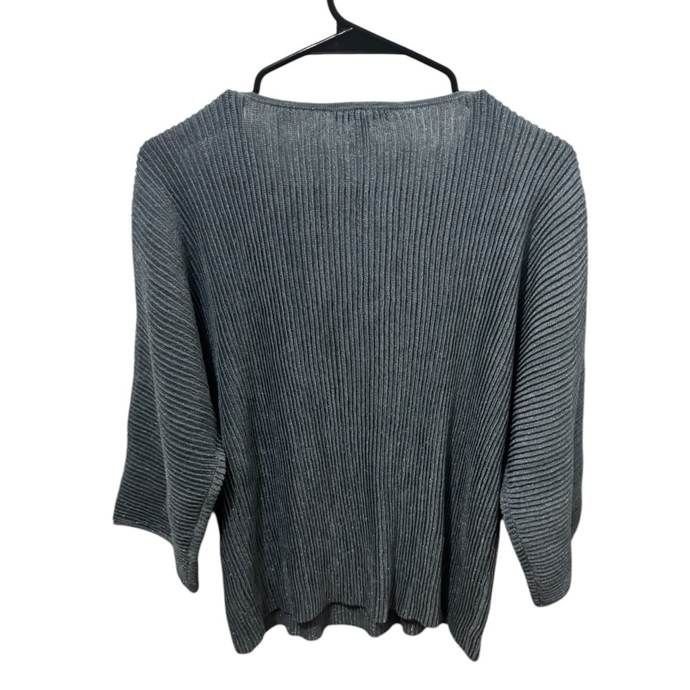 Eileen Fisher Hemp Blend Metallic Sweater Size Medium Petite - Picture 2 of 4